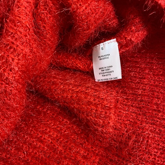 New Pink Rose furry sweater size S - Picture 7 of 8